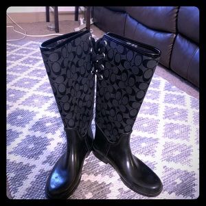 Coach rain boots